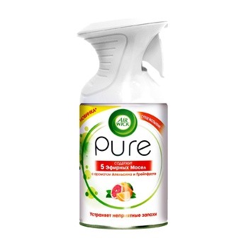 Освежитель воздуха AirWick Pure 5 эфирных масел апельсин и грейпфрут 250 мл