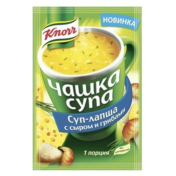 Суп-лапша с сыром и грибами Knorr 15 гр