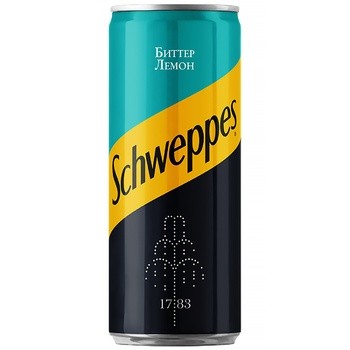 Газированный напиток Schweppes Биттер Лемон 0,33л