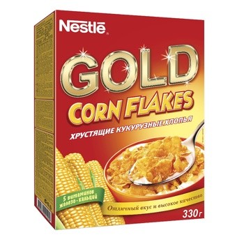 Кукурузные хлопья Corn flakes Gold 330 гр