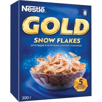 Завтрак готовый Nestle Gold Snow Flakes 300г
