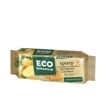 Крекеры Eco botanica с пищевыми волокнами, картофелем и зеленью 175 гр